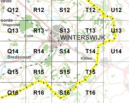 Leggerkaart deelgebied Rijn en IJssel